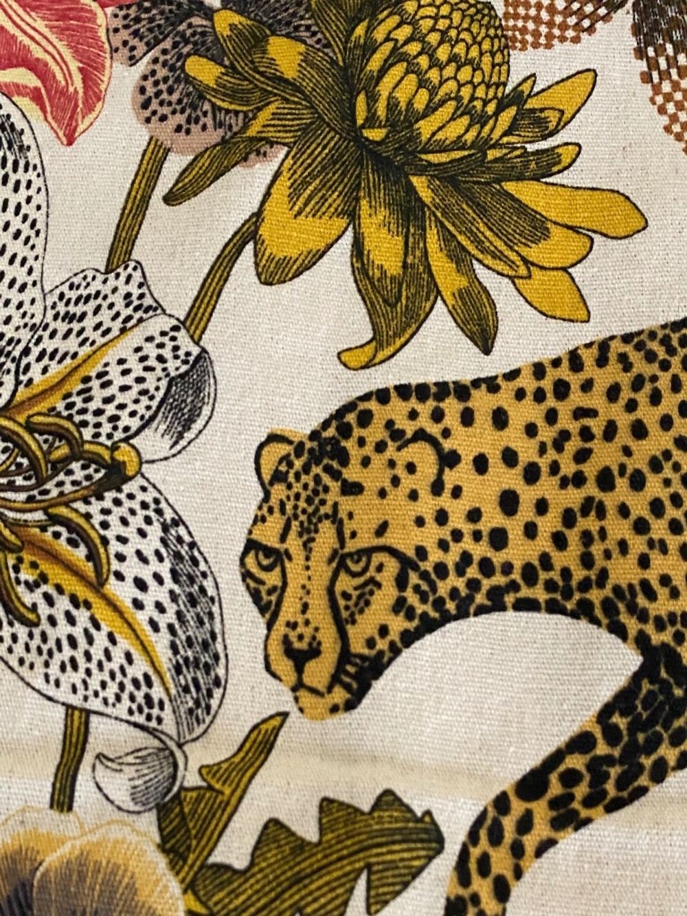 Sezane x INOUI Tote Leopard Jungle Print
